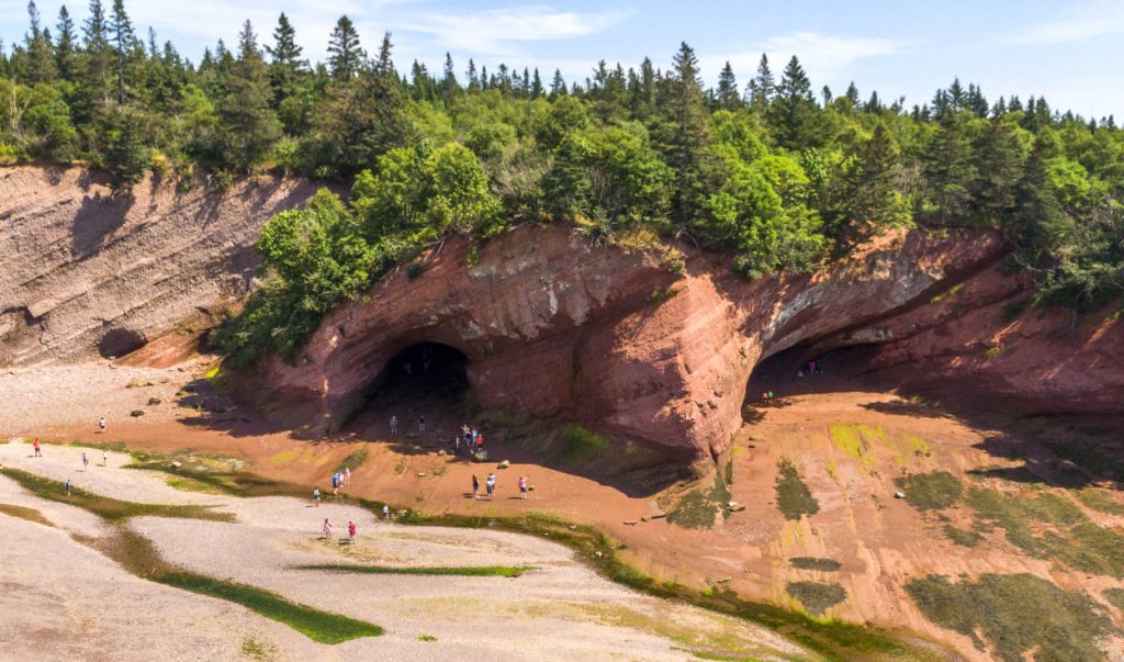 Grottes marines à St. Martins, Nouveau-Brunswick